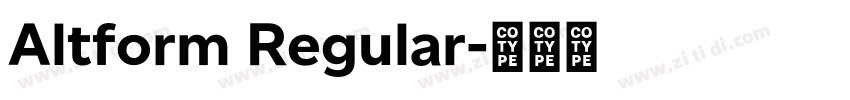 Altform Regular字体转换 Altform Regular字体转换